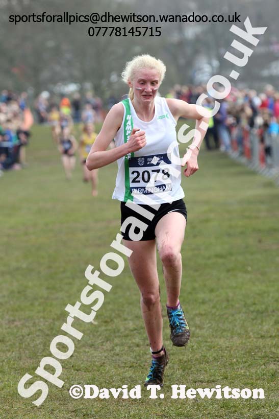 Womens under-17s 2016 Inter Counties Cross Country Champs. and Cross Challenge Final, Cofton Park, Birmingham. Photo: David T. Hewitson/Sports for All Pics